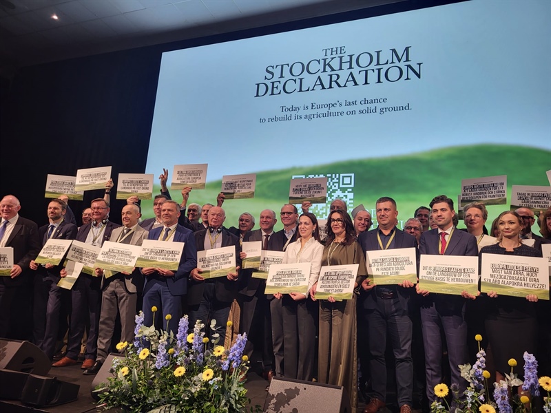 Da Stoccolma, le principali organizzazioni agricole europee lanciano un allarme in una dichiarazione storica a difesa della PAC e del suo bilancio