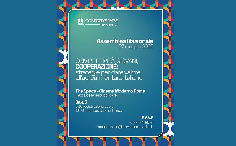 Assemblea nazionale Fedagripesca, Roma, 27 maggio 2026